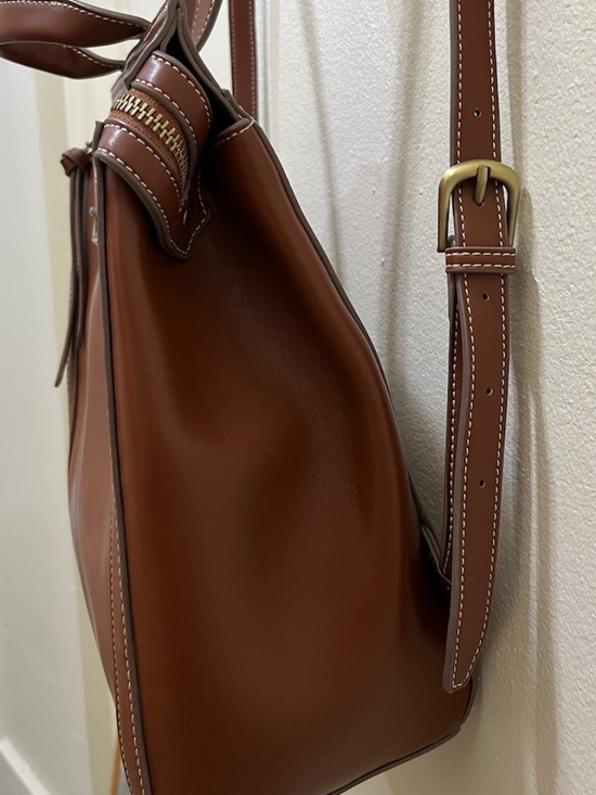 NEW SAM EDELMAN TOP ZIP BACKPACK BROWN main image 4